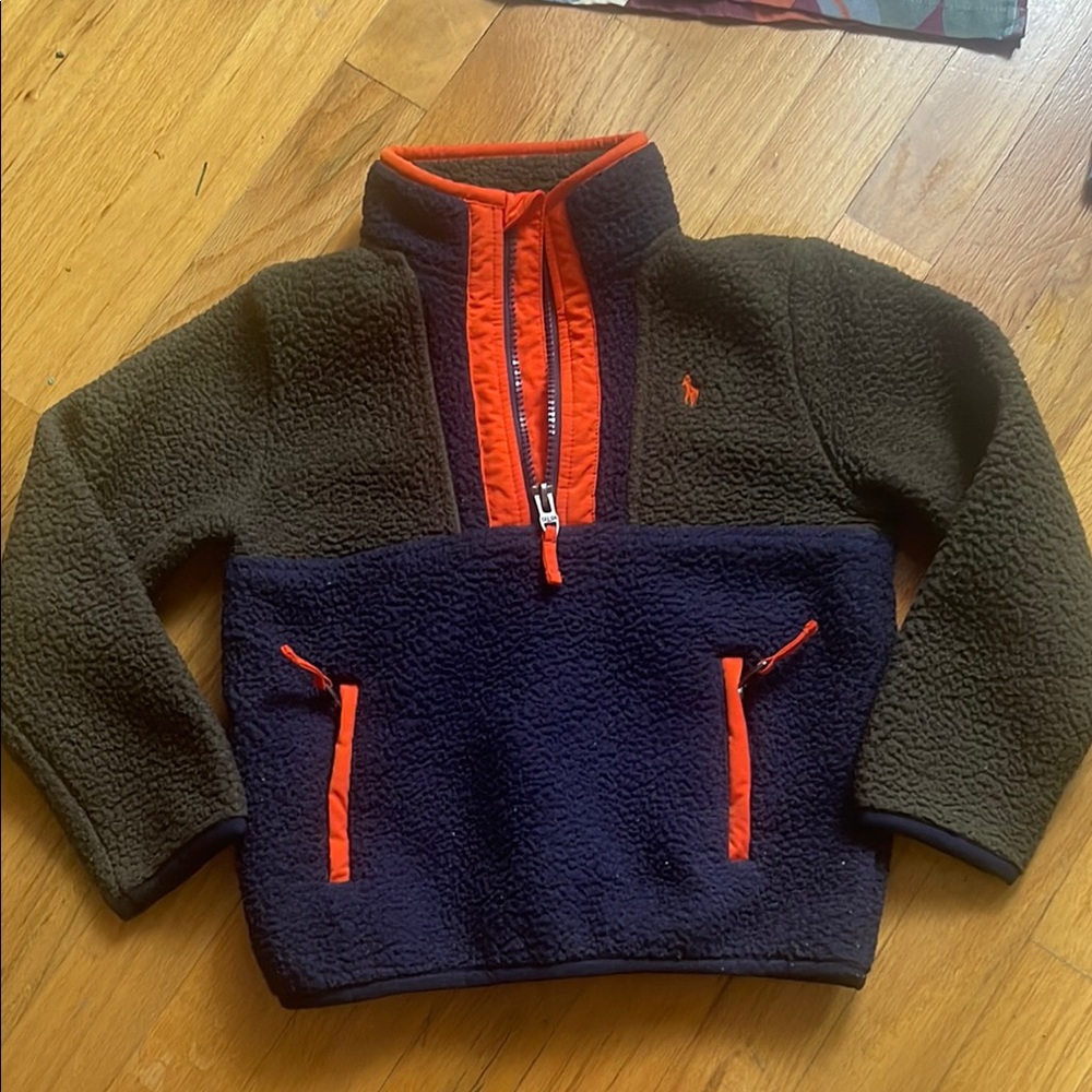 Polo by Ralph Lauren Blue and Orange Sweatshirt
